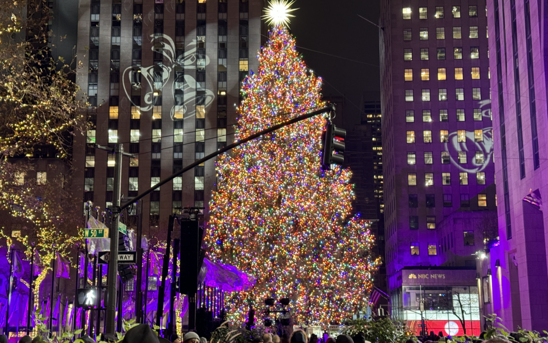 Todo listo para el encendido del árbol del Rockefeller Center: Te dejamos todo lo que tienes que saber, calles cerradas, recomendaciones del clima